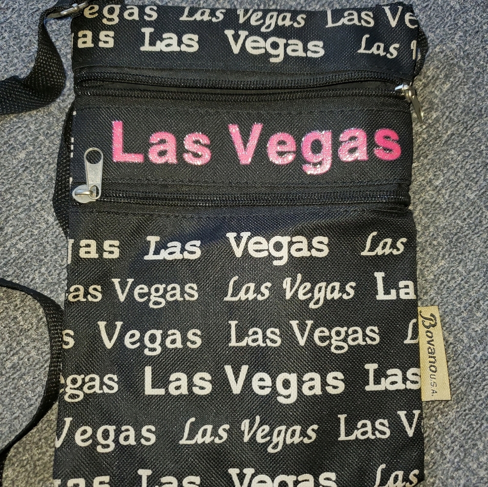 Black and Pink Las Vegas Crossbody Bag